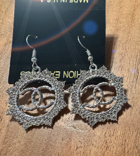 Luxury Fashion Earrings - CC earrings Gold and Silver