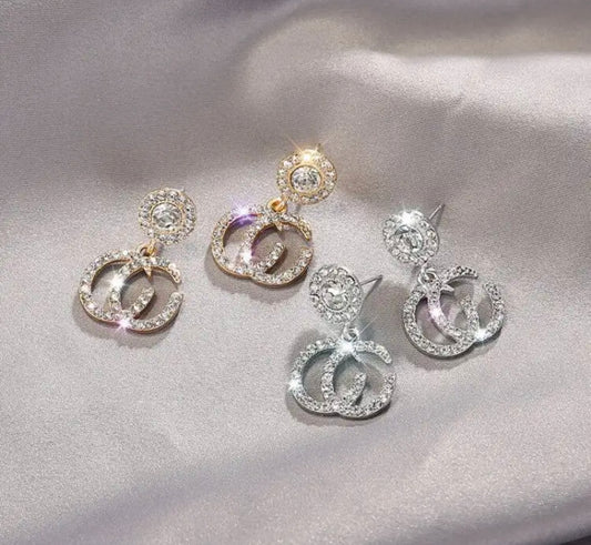 Luxury Fashion Trendy Crystal Diamond Drop Earrings